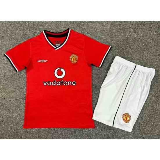 Youth Retro Soccer Jerseys Manchester United F.C. 00 02